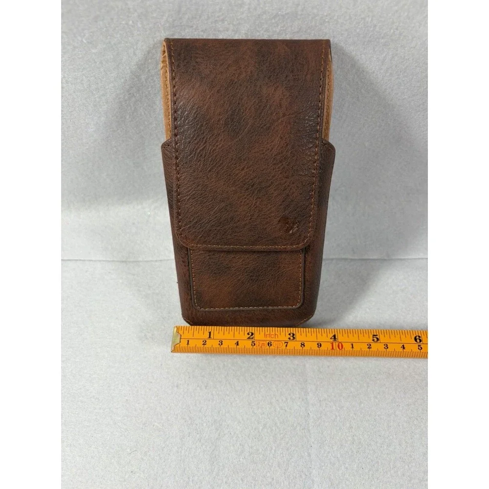 Real Leather Swivel Belt Men Card Holder Pouch Clip Holster Wallet PhoneCase New